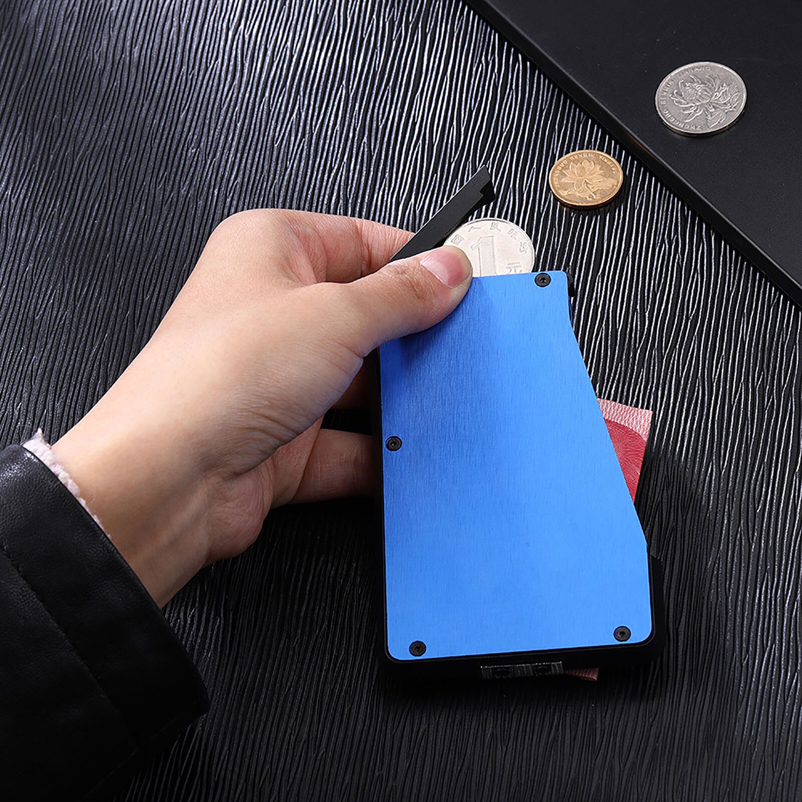 Aluminum Alloy Anti-magnetic Anti-static Bank Credit Card Case Clip Holder Box Bank Business Id Card Wallet