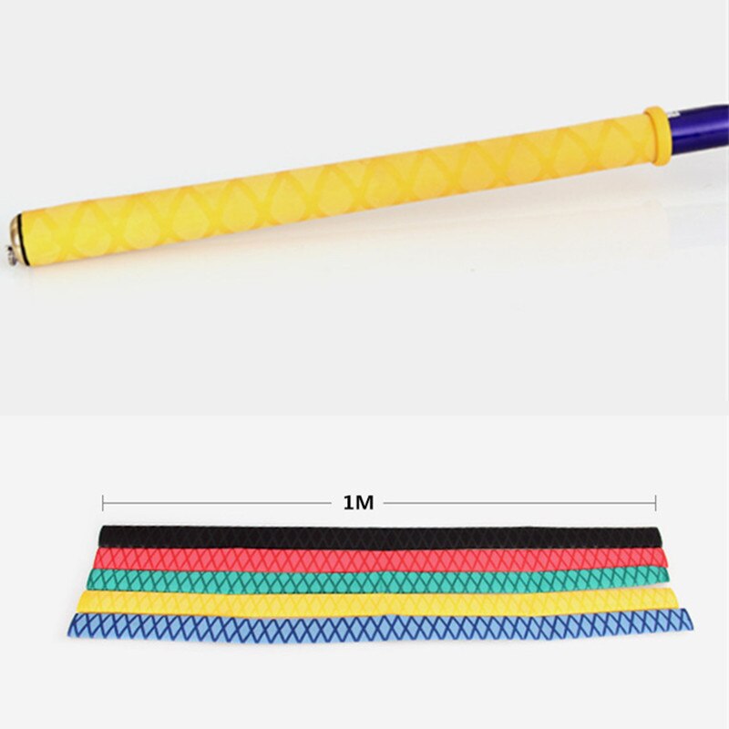 35mm Dia. Schrumpfschlauch Badminton Griff Rutschfeste Schweiß Absorption Schläuche Ärmel für Badminton Golf Tischtennis Schläger 5 Farbe