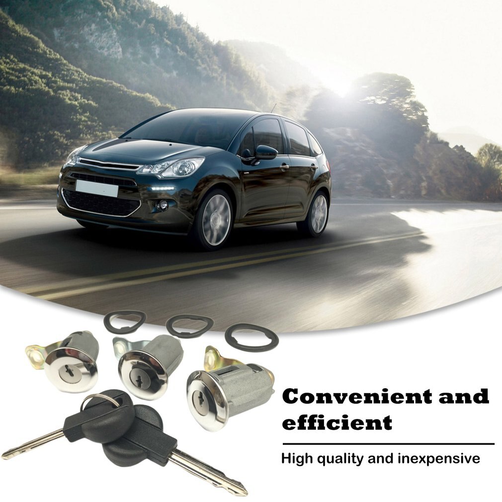 Door Lock Barrel for Citroen Berlingo Xsara Picasso 9170G3 252522 Driver Door Lock Barrel Repair Replacement