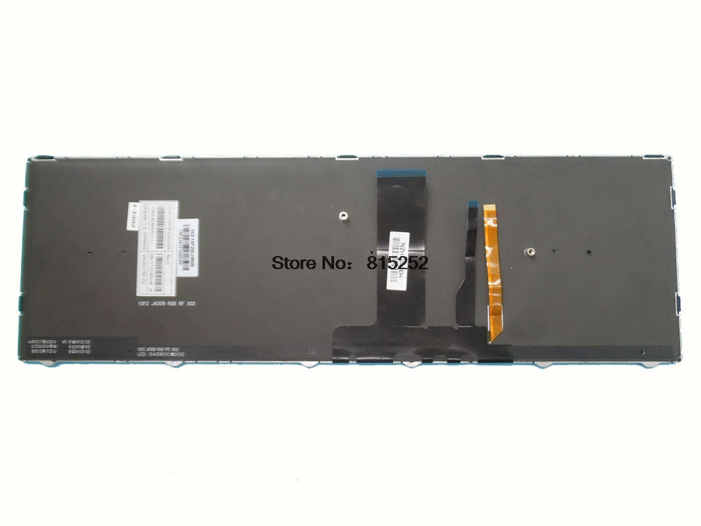 Laptop Backlit US JP Keyboard For Pcspecialist N850EP6 English Japanese JA black with frame