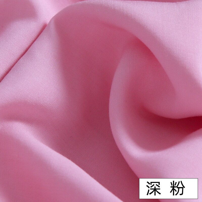 Katoenen Stof Katoen Zijde Effen Kleur Katoenen Doek Zwart Wit Kleding Kleren Stof Doek Katoen Zijde Stof: Deep pink