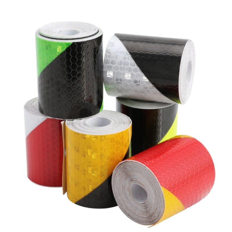 2\"X118\" Reflective Safety Tape Warning Adhesive Engineering Marking Tape Sticker M2EC