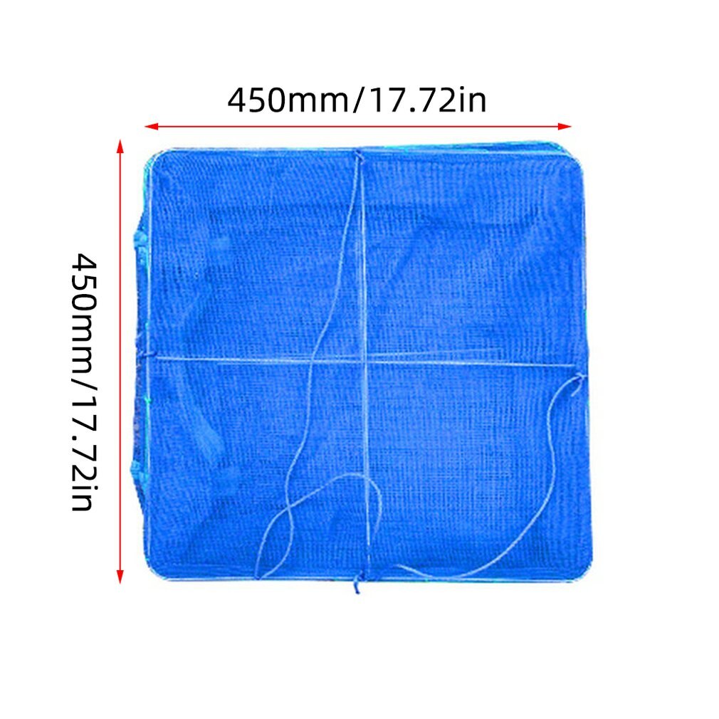 Folding Sun Fishing Nets Drying Cage Square Sun Fish Cage Sunfish Net Mosquito Cage Dry Net Fishing Tackle: 45X45X65CM