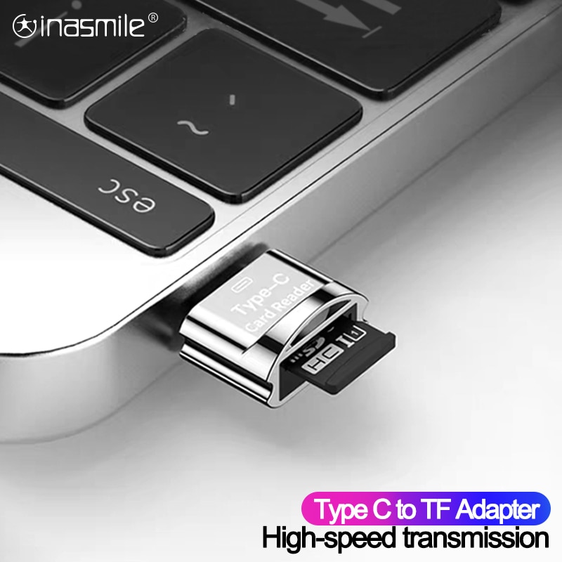 Adattatore TF da tipo C a micro-sd lettore di schede di memoria OTG per PC convertitore adattatore da Micro USB a micro-sd Samsung per Macbook portatile