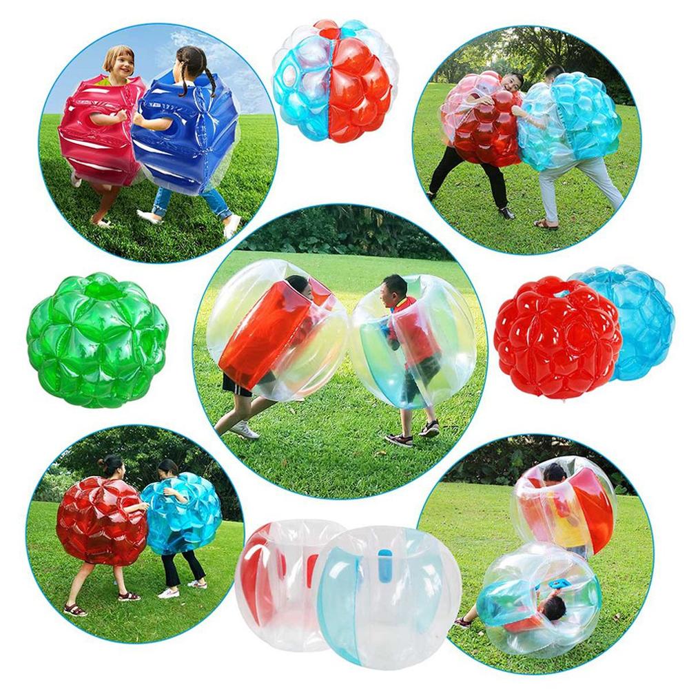 Outdoor Activity Inflatable Bubble Buffer Soccer Balls Safety and Resistance Collision Bumper Ball Funny Body Punching Ball