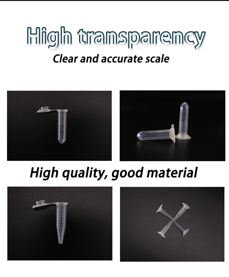 Centrifuge Tube 0.2ml/ 0.5ml/1.5ml /2ml With Flat Cap