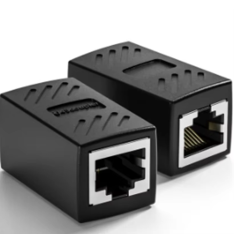Nettverkskabel, rumpekontakt, forlengeradapter,  rj45 nettverksovervåking, bredbånd, krystallhodeadapter, rett kontakt, tilkobling: Oransje