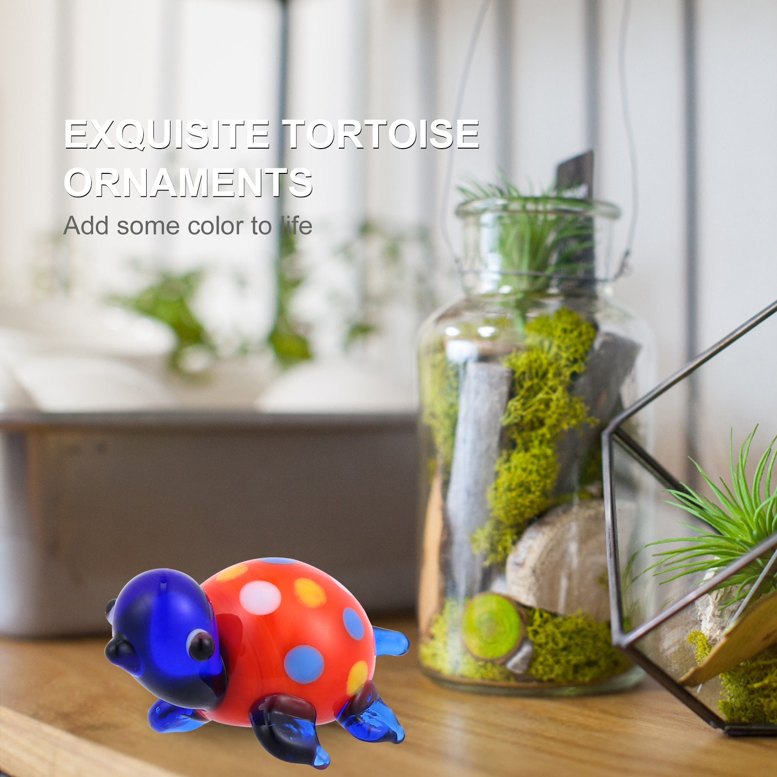 Sea Turtle Garden Bonsai Decoration Miniature Glass Craft Ornaments