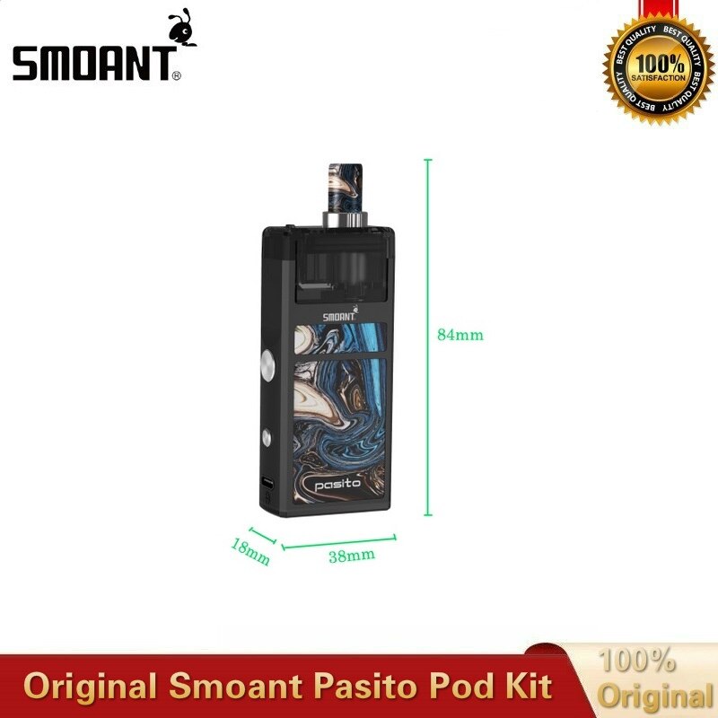 在庫オリジナル Smoant Pasito Pod キット 25 ワット 1100mAh Mod 3 ミリリットル空のカートリッジメッシュ 0.6ohm/Ni80 1.4ohm コイル気化器 VS オリオン