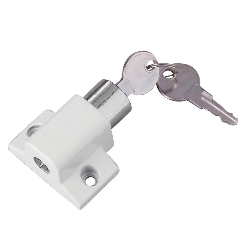 Window Locks Window Shield Sliding Aluminum Steel Security Locks Doors Windows Security Lock with 2 Keys