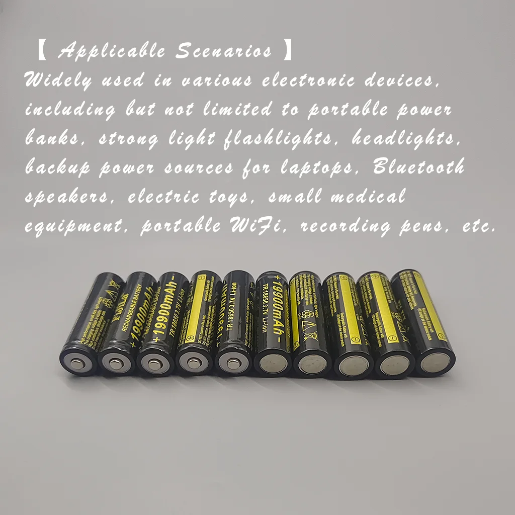 Batterie au lithium rechargeable 18650 | 3,7 V 19900 mAh 100% neuf, parfait pour les lampes de poche et les outils électriques