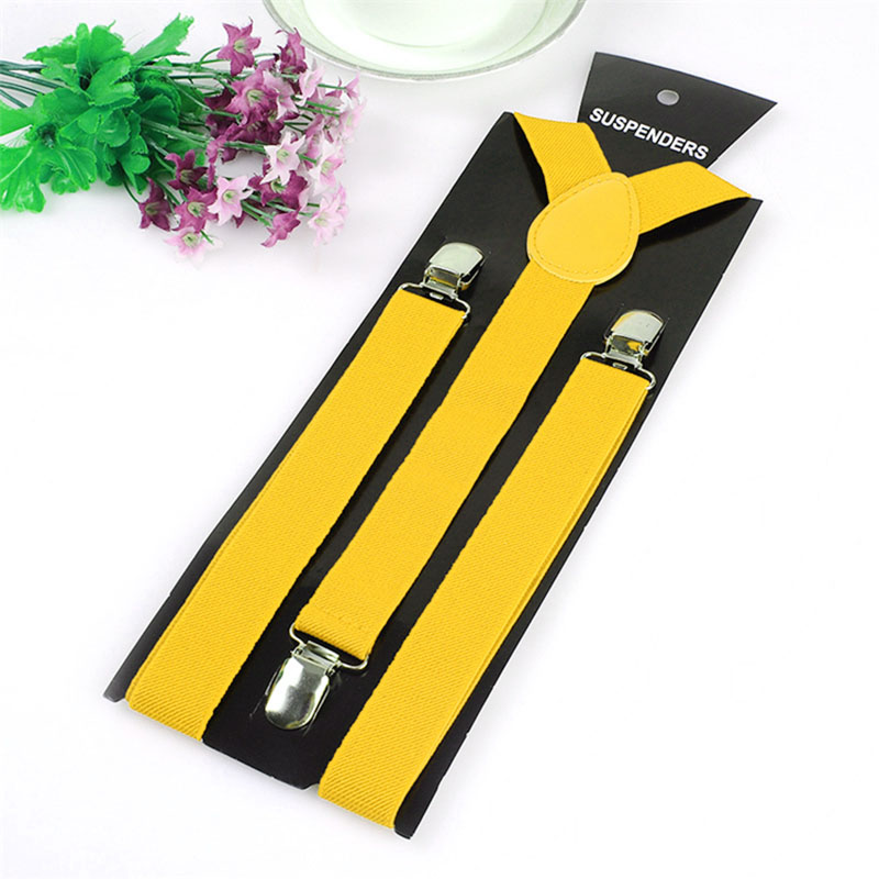 Adjustable Men Women Unisex Clip-on Suspenders Elastic Y-Shape Adults Pants Braces Straps Costume Accessories Supplies: 2
