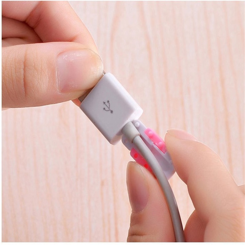 USB Telefoon Datakabel Beschermende Kabel Protector Anti-breuk Oplaadkabel Protector Voor iPhone etc Hoofdtelefoon Lijn