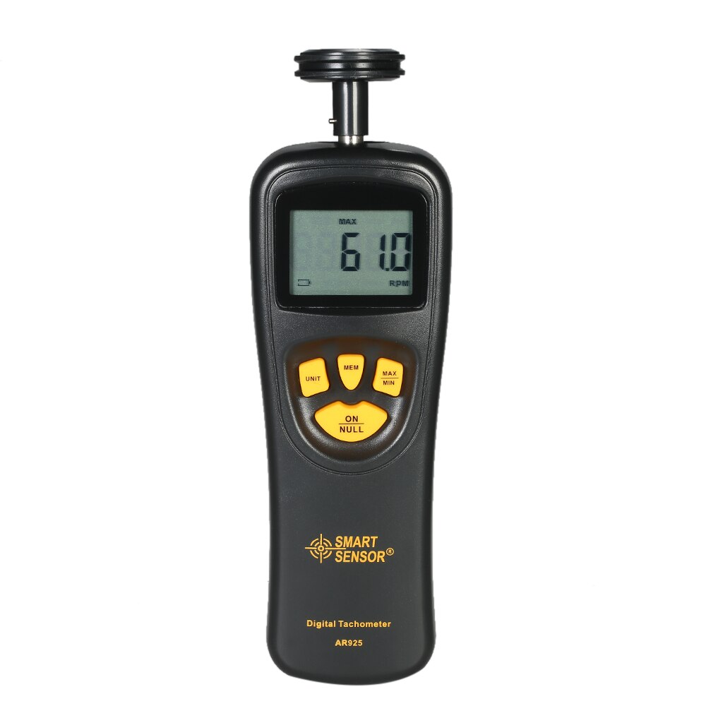 Capteur intelligent tachymètre numérique Contact vitesse instrument de mesure compteur de vitesse Tach mètre large mesure Rang 0.5 ~ 19999 tr/min