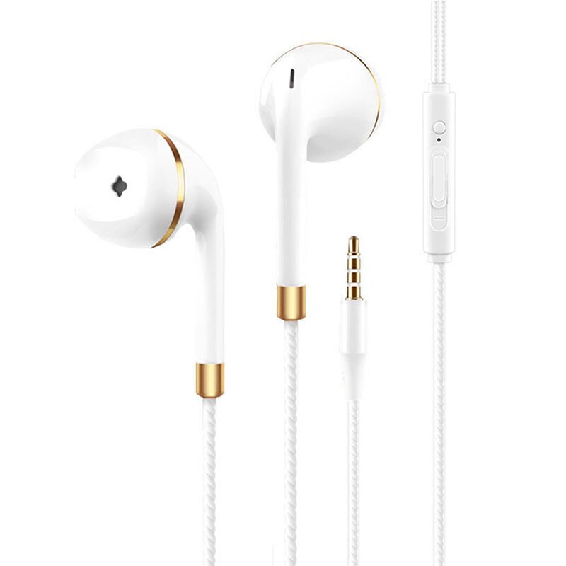 Sicneka Super Bass Sports Headphones HiFi Earphones Sweatproof Running Headset With Microphone For iphone Samsung xiaomi: B002 Gold