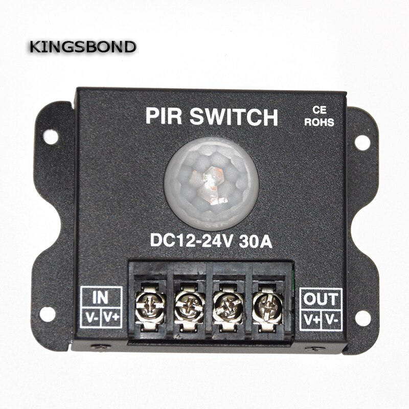led PIR controller DC 12V/24V 30a Body Infrared PIR Motion Sensor Switch For LED Light Strip Automatic