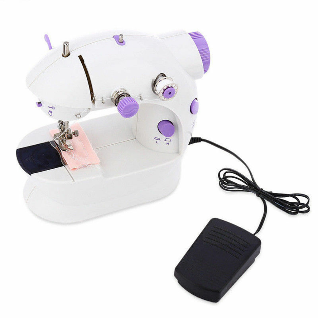 Mini Electric Sewing Machine 2 Speed Portable Desktop Handheld Household with LED Light US Plug