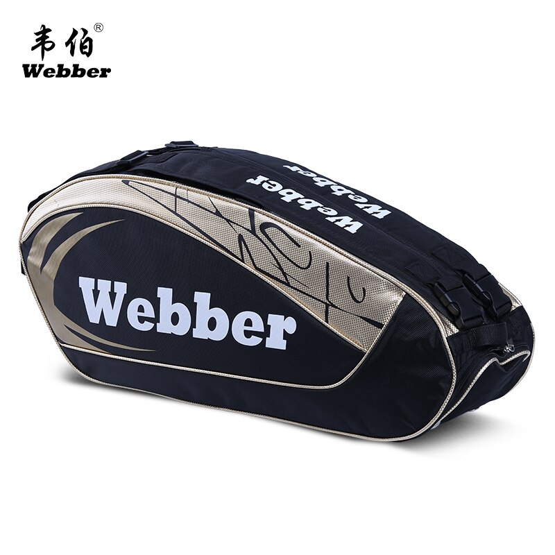 badminton racket bag shoulder backpack 6 sticks rackets bag