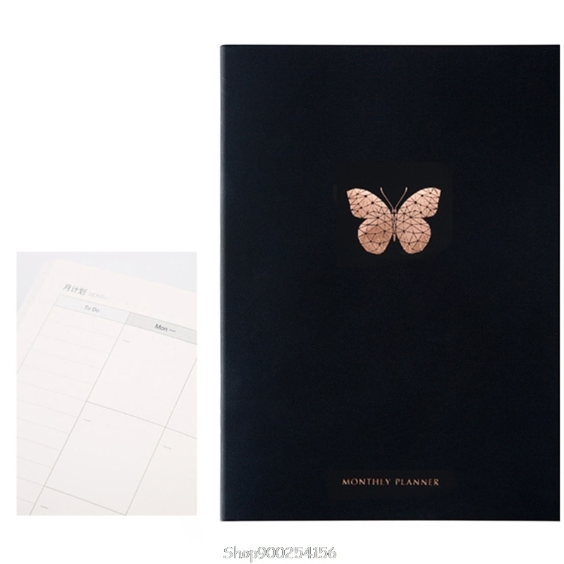 Planner Notebook Journals Organizer 365 Days Plan Note Book Weekly Monthly Schedule Notepad N18 20: Pink