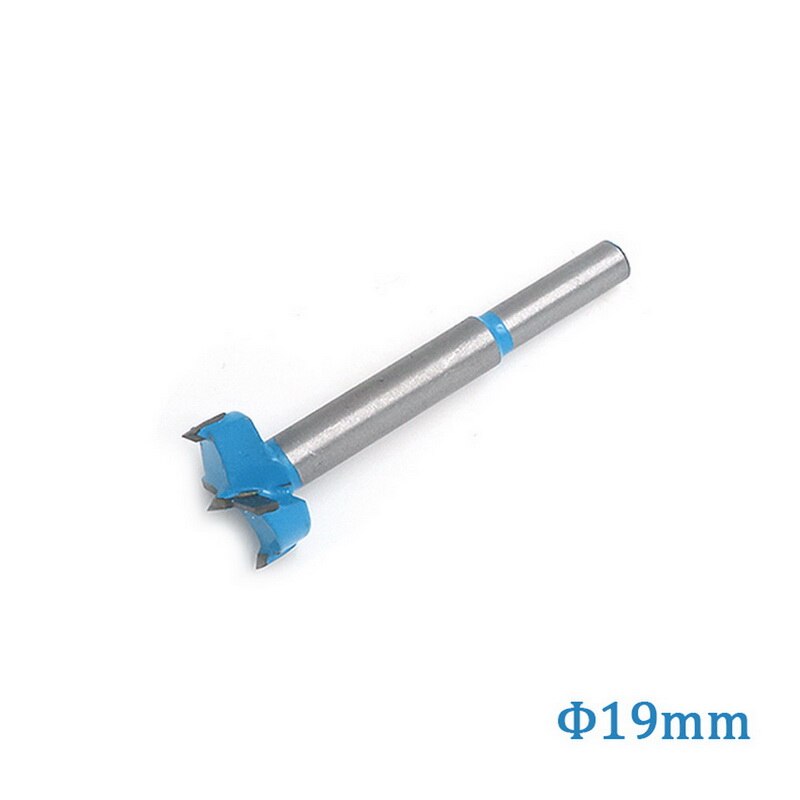 Woodworking Hole Alloy Knife Blade Hinge Door Lock Hole Drill Bit with Round Shank for Drilling Cutting Wood: 19MM