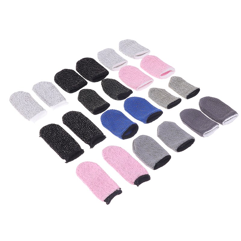 2PCS Sleep-proof Sweat-proof Touch Screen Thumbs Finger Sleeve Game Glove