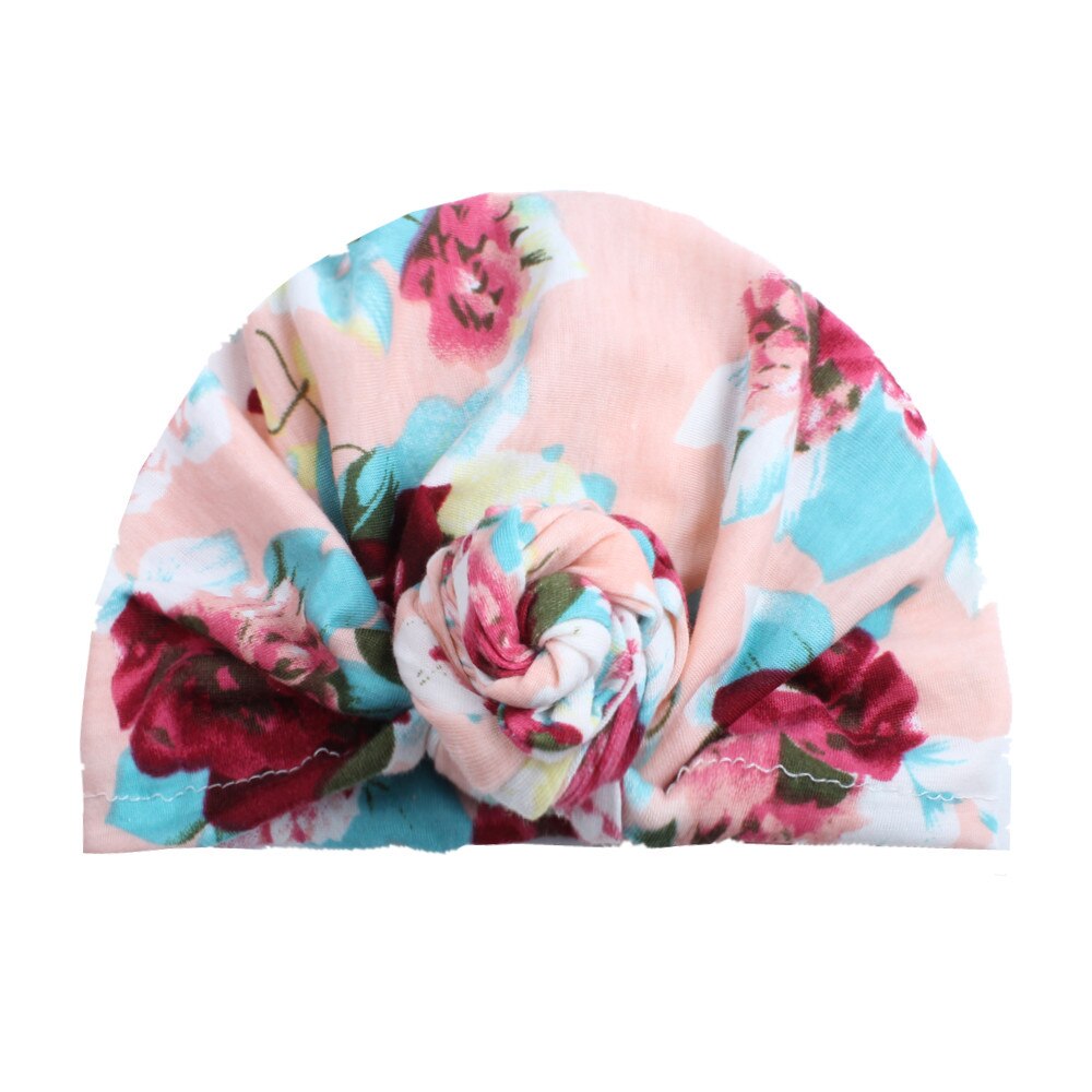 On 1 stk børn vinter varme hatte indien kasket til børn turban hatte solid afslappet skullies hue pige hoved wrap boheme kasket: 1