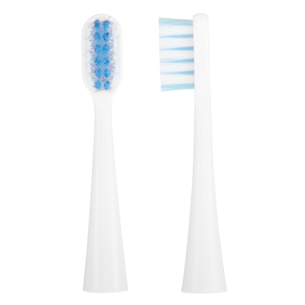 1Pair Sonic Toothbrush Heads Deep Cleaning Teeth Cleaning for Rooman 8.5cm: White