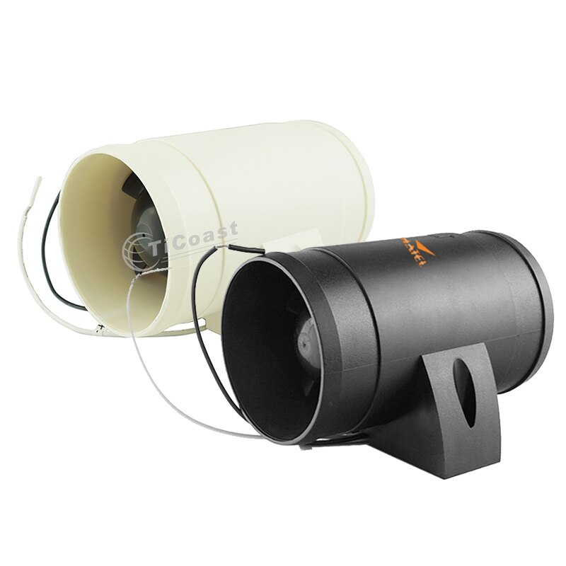 3 inch InLine Air Blower Ventilation Fan 12V Corrosion Resistant ABS Marine Boat Bilge Engine Galley Marine Silent