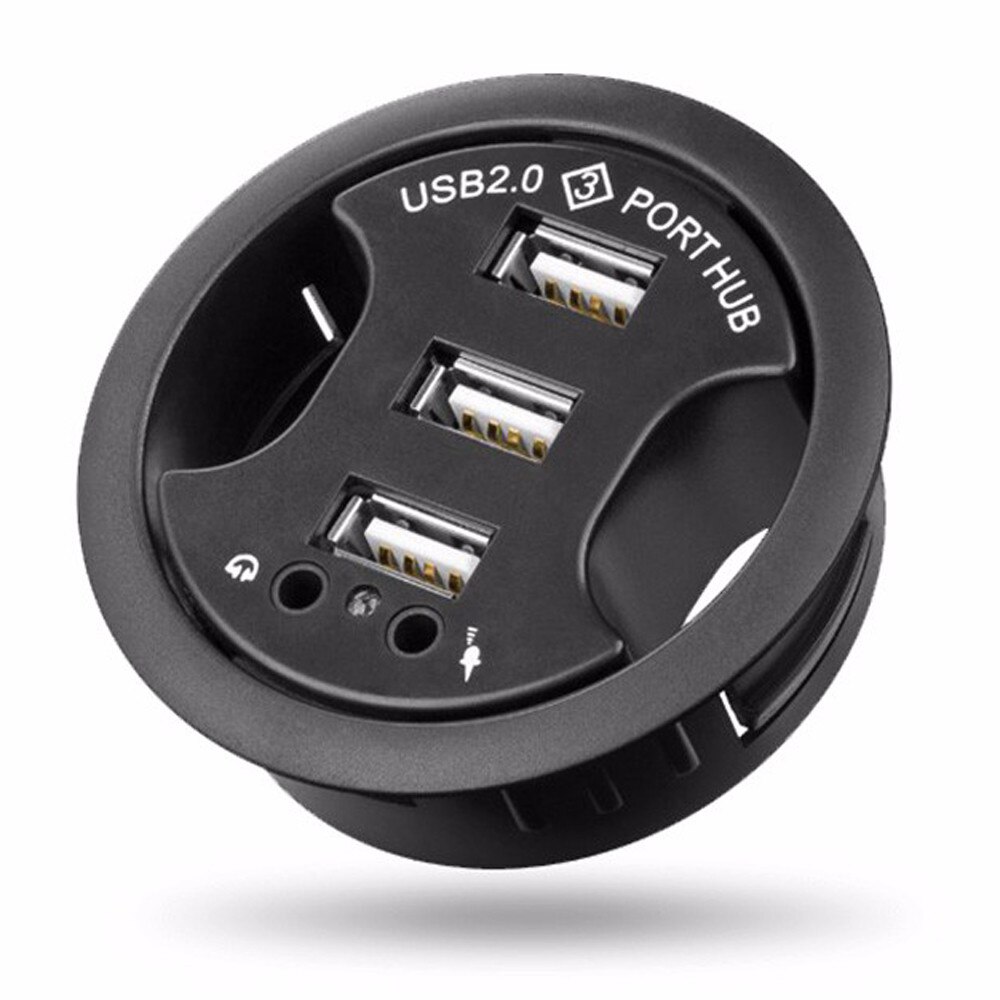 USB 3.0 HUB Adapter Charging Mount Desk 3/4-Port USB 3.0 Hub With External Stereo Sound Adapter Combo SD Card Reader: USB2.0 3-Port