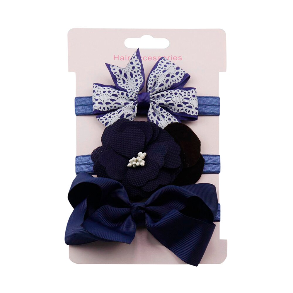 2020 3 pz Dei Bambini Floreale Della fascia Delle Ragazze Del bambino Accessori Anello Elastico Della fascia impostato Nuovo Arrivo Dropshipping # Jan: H