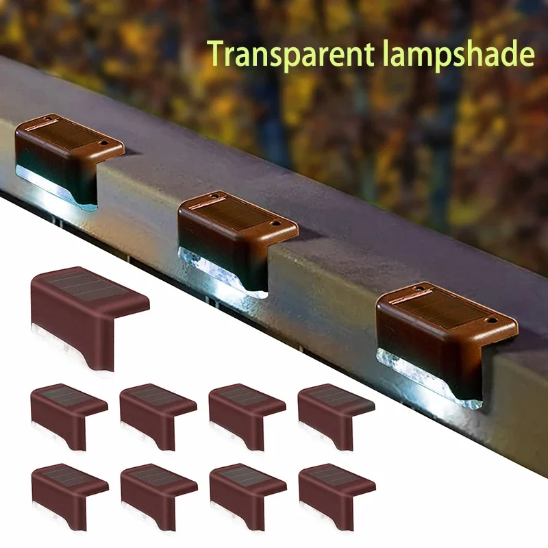 Lampy solarne LED Ogród na zewnątrz Balkon Klatka schodowa Ogrodzenie Balustrada Światła Dziedziniec Wodoodporne słoneczne zewnętrzne dekoracyjne kinkiety: green