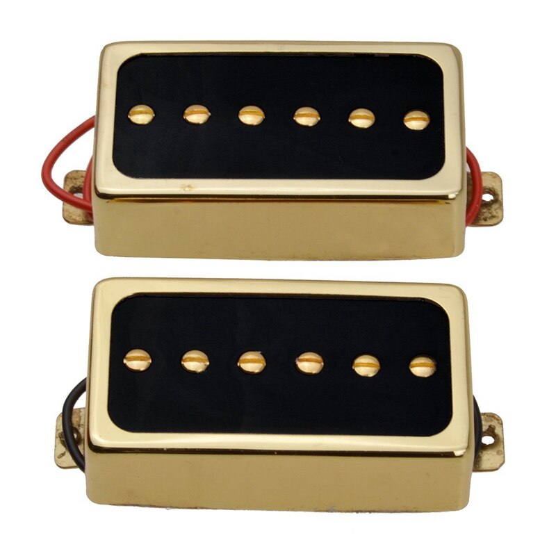 Electric Guitar LP Pickups Humbucker Double Coil Pickup Bridge Neck Set Guitar Parts Accessories Gold