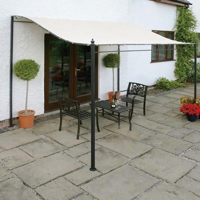 Garden Patio Awning Waterproof Shade Cloth Creamy-White Sun Shade Sail 3x3M,3X2.6M,2.5X2.6M Rectangle Shading Net