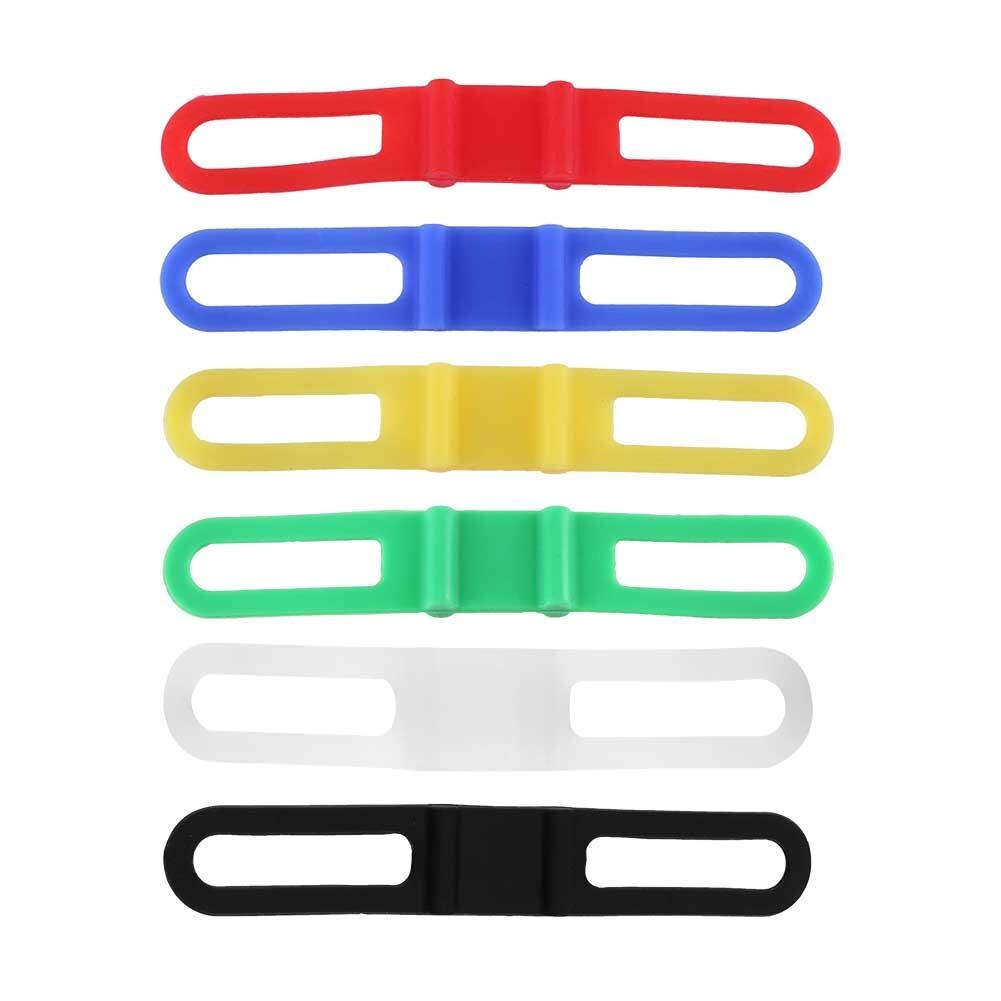 Mount Fix Bicycle Cycle Silicone Flashlight Band Tie Holder Torch Light Phone Fastener Strap Bike Bicycle Elastic Bandage Mobile