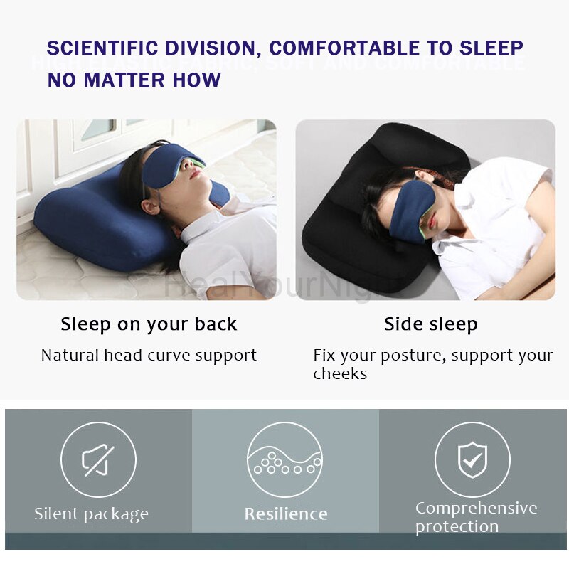 All-round Sleep Pillow Egg Sleeper Memory Foam Soft Orthopedic Neck Pillow Pain Release 3D Neck Micro Airball Pillow Deep Sleep