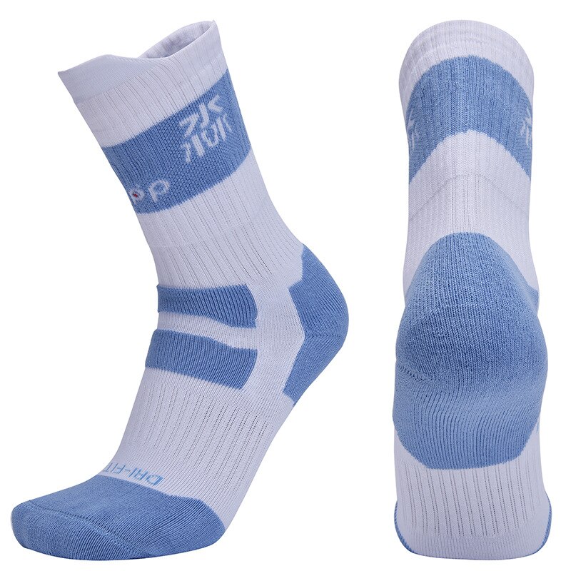 woman Cycling Socks Sports Skateboard Roller Skating Basketball Comfortable Cotton Adult child Thicken Towel Socks S\ML: Blue / S    28-33