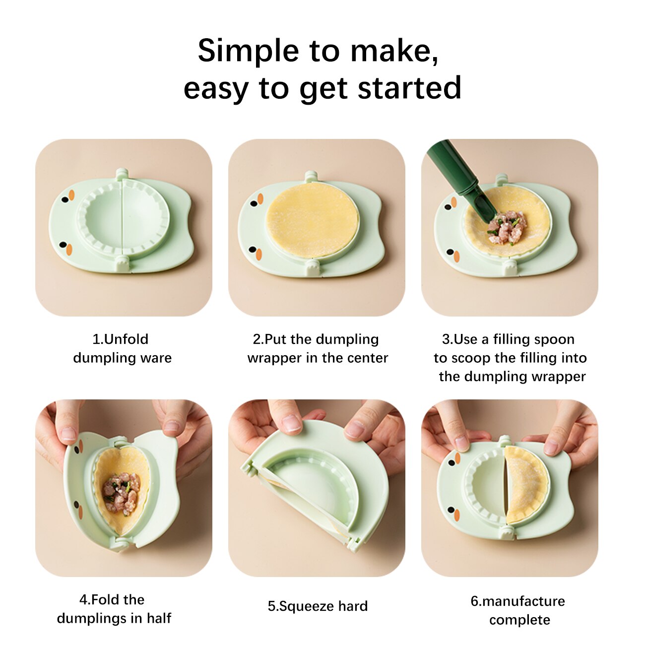 Moule à raviolis chinois, ustensile de cuisine, pour faire des raviolis et des tartes