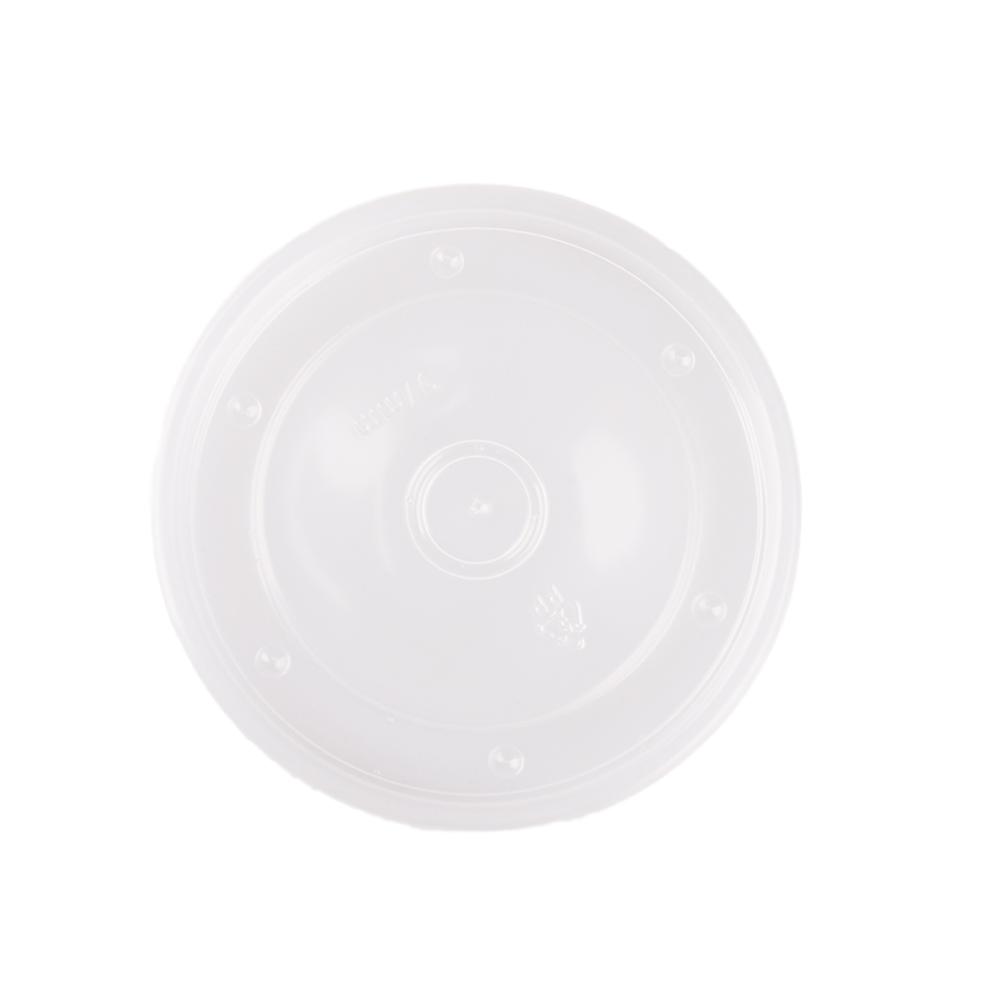 Hanlin Disposable food container 8oz-16oz Kraft paper soup bucket 500pieces/carton for soup: plastic cap