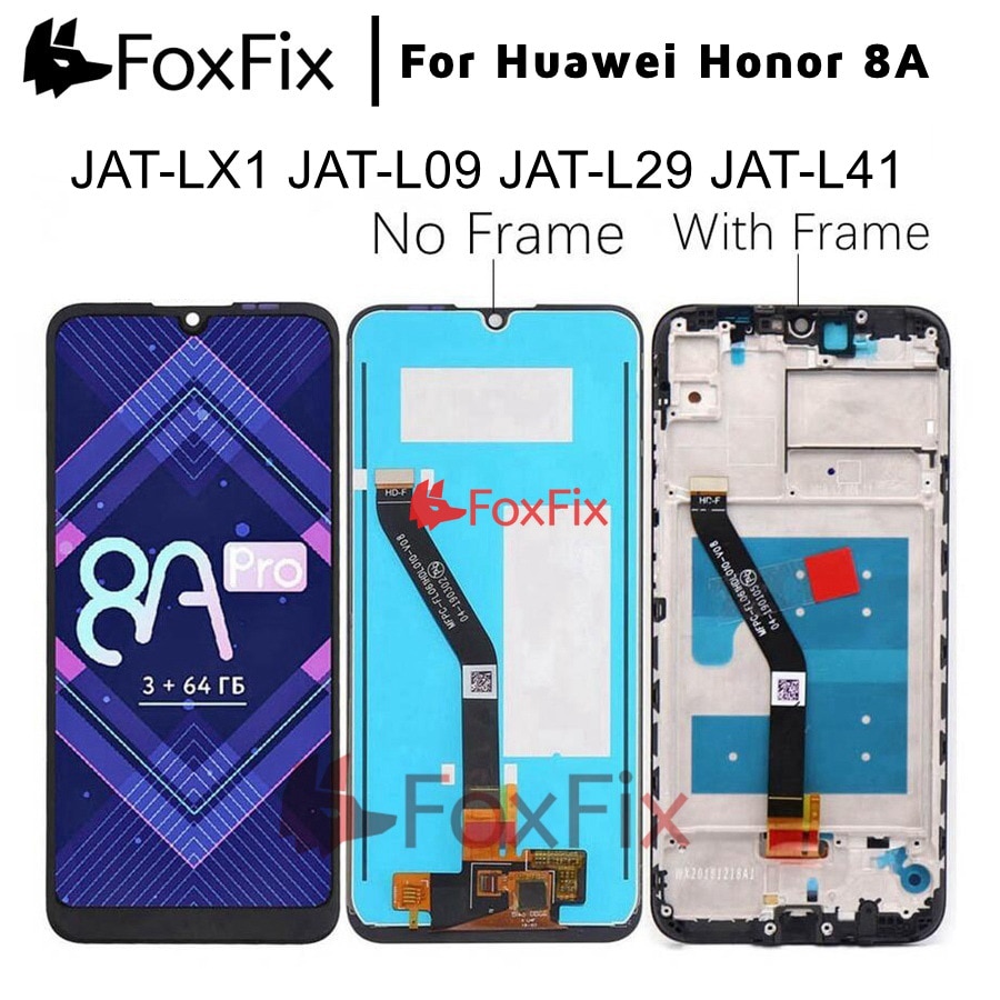 FoxFix for Huawei Honor 8A LCD Display JAT-L29 Touch Screen Digitizer JAT-L09 L41 LX1 For Huawei 8A JAT-L29 Display Replacement