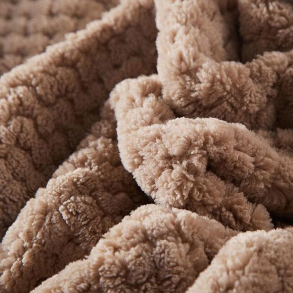 3D Fluffy Super Soft Kids Bed Spread Pink Blue Cozy Baby Blanket Spring Toddler Bedding Quilt Coral Fleece Furry Child Blanket