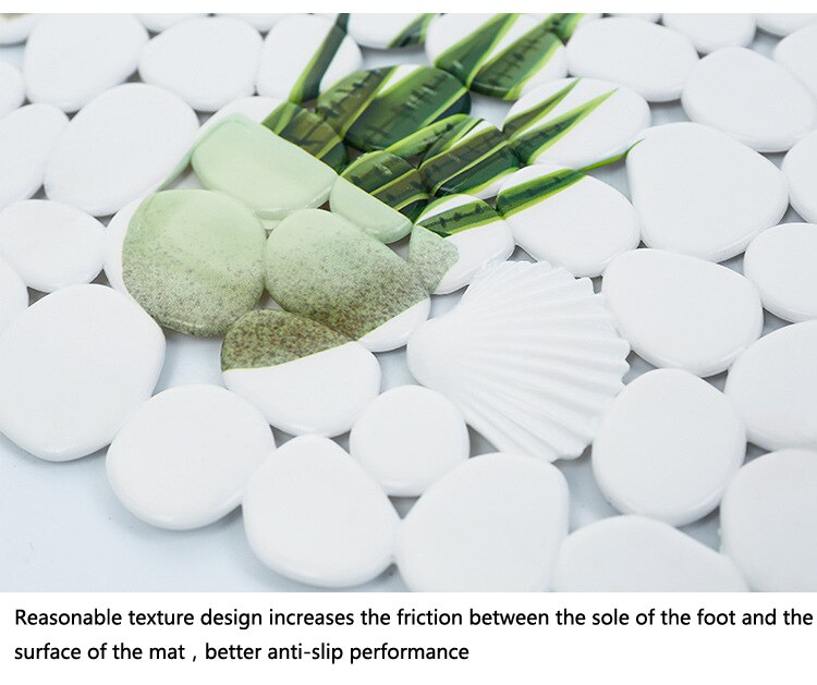 Bathtub Mat Non Slip Oval Shower Bath Mat With Suction Cute Convenience Cups For Kids Adults Non-Slip Mat