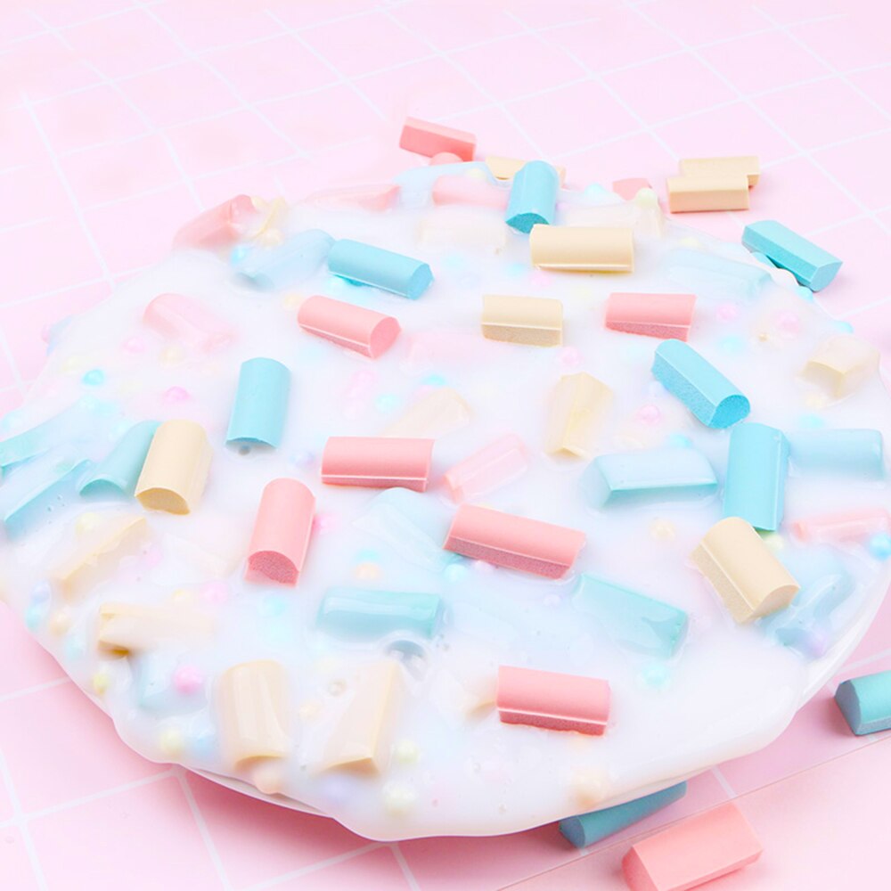 70pcs Sponge Chunks Filler Charms for Addition for Slime Supplies Lizun Accessories Slime Bead Decoration Foam Clay Mud