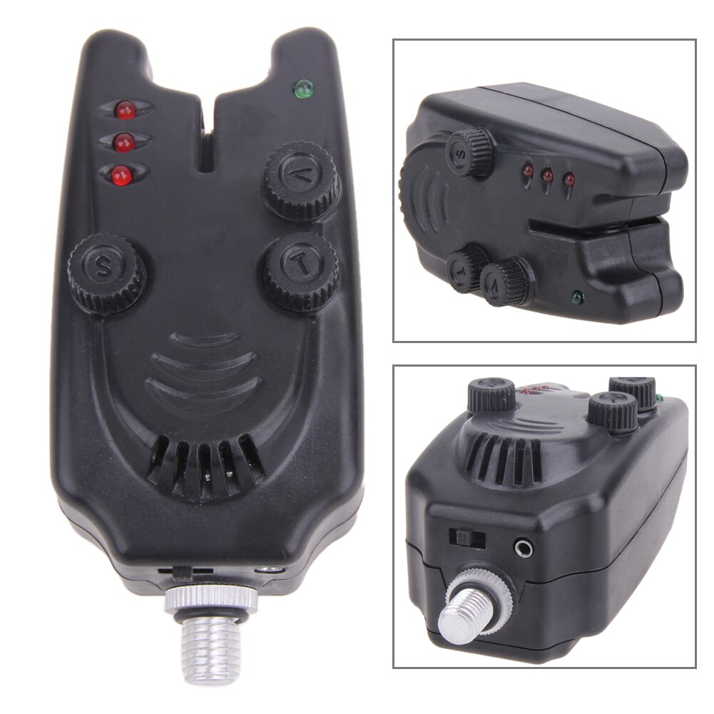 1PCS Fishing Bite Alarm With Electronic Bite Fish Alarm Bell Bait Alarm Carp Bite Fishing Alarm Annunciator Device Pesca Black