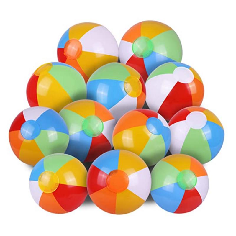 Neue Farbige Aufblasbare 25cm Ball Ballons Schwimmen Schwimmbad Spielen Party Wasser Spiel Luftballons Strand Sport Ball Kind Wasser Spielen ausrügestochen