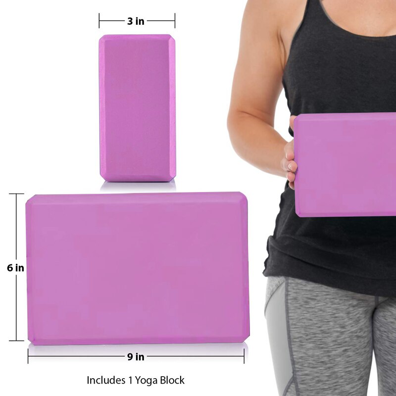 Hoge Dichtheid Eva Yoga Blok Kleurrijke Schuim Blok Pilates Baksteen Fitness Oefening Stretching Gezondheid Training Voor Gym Body Vormgeven
