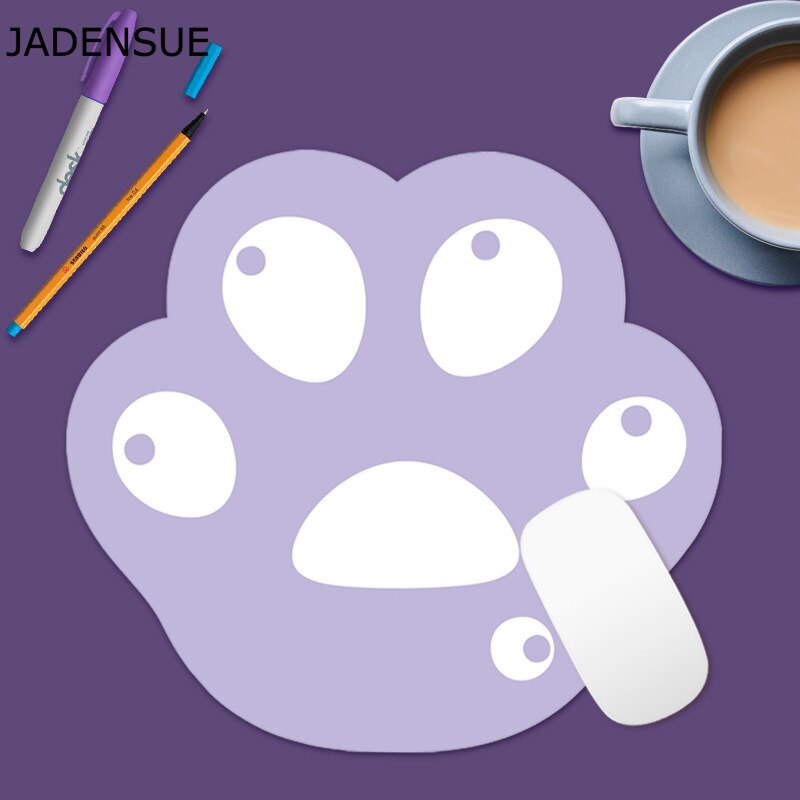 Mouse Pad Rubber Cute Cat Paw Pattern Anti-Slip Mice Comfortable Desk Mats for Laptop PC Computer Pad Game Mousepad Deskpad: 280x260x3mm 11