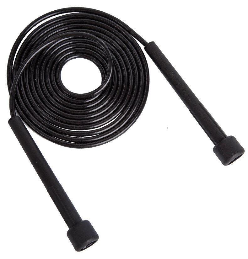 Hoppetov pvc børn træningsudstyr hoppe over sportshjem træning cardio voksen comba crossfit træning combo gymnastik: Sort