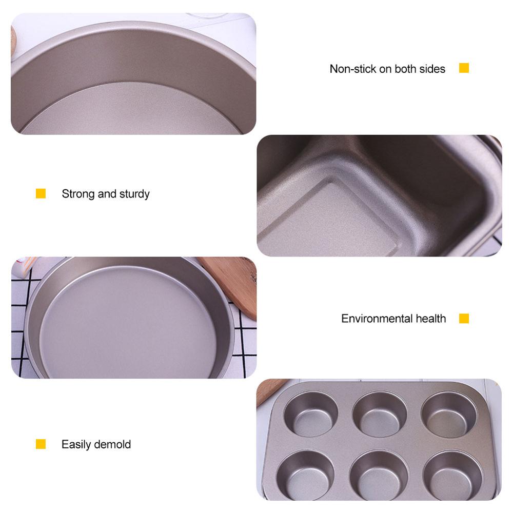 Baking Tray Rectangle Oven Baking Form Aluminium Cake Pan Non -Stick Biscuit Cookie Macaroon Pastry Tools Bakeware Set