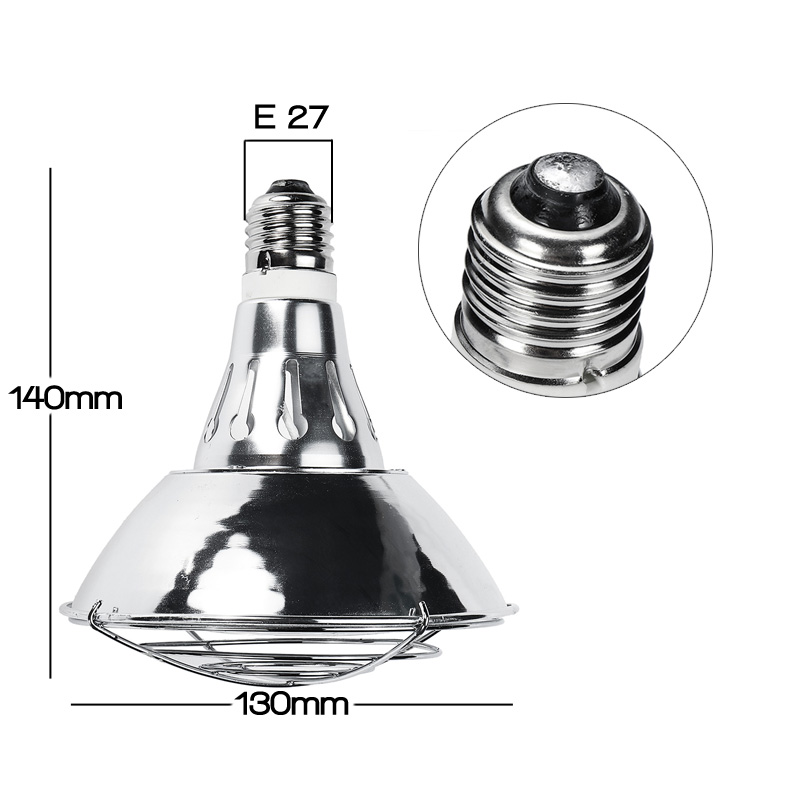 Hight E27 300W Heat Lamp Stepless Adjustable Halogen LED Light Bulb Pet Brooder Hatch Chicken Piggy Dog Cat AC220V