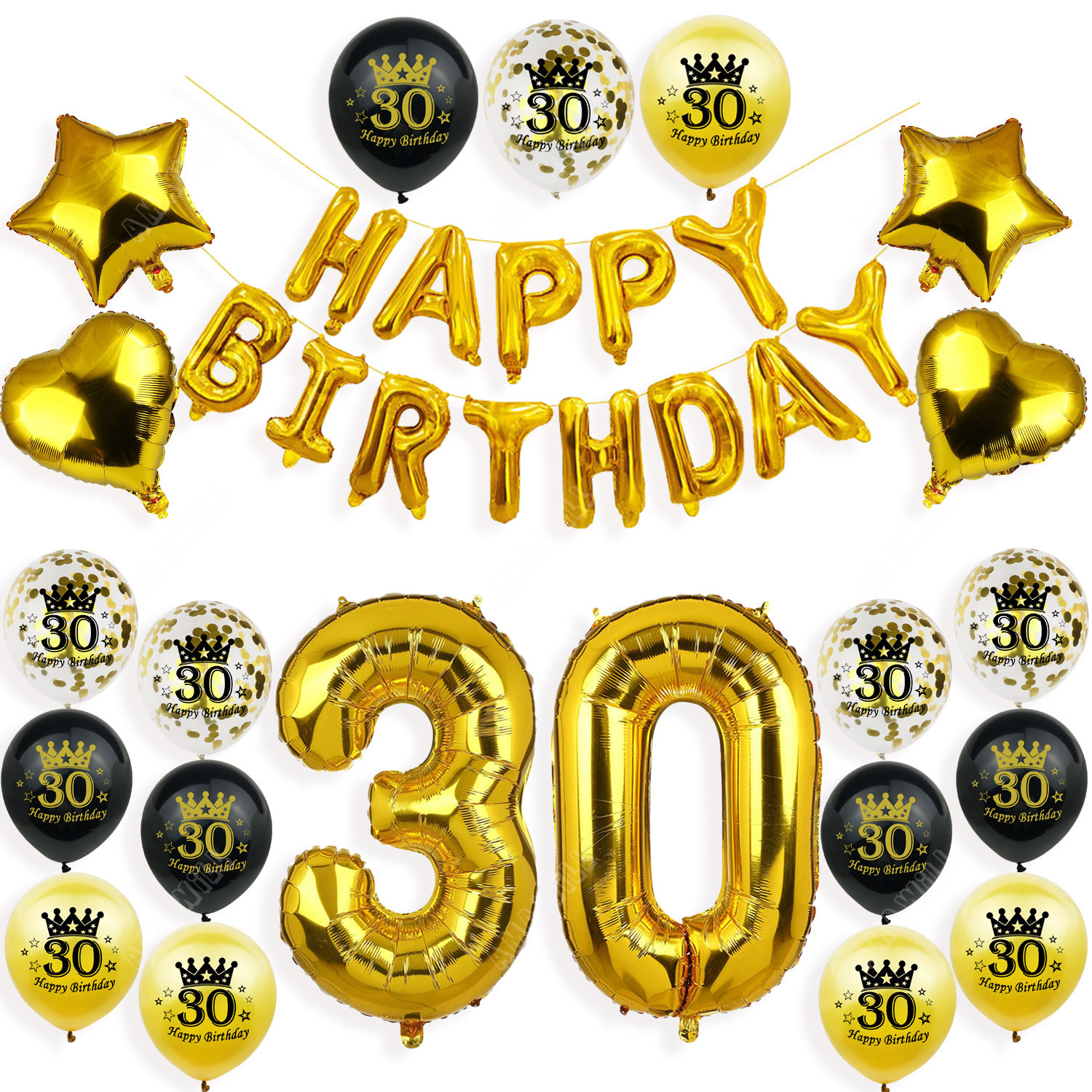 Amawill Happy 20 Birthday Balloons Rose Gold Theme Number 20th Years Old Adult Anniversary Party Decorations Man Woman Supplies: iridescent